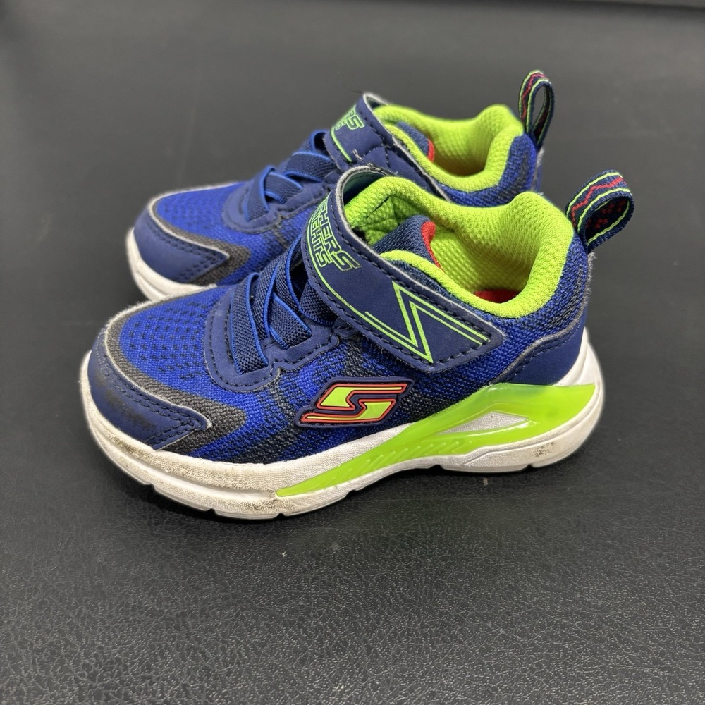Boys Skechers S-Lights Tri-Namics Sneakers Shoes Baby/Toddler Sz 5